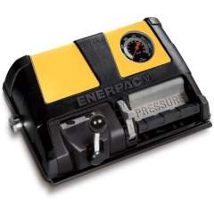 Enerpac XA11VG, Luftbetriebene Hydraulikpumpen, 4/3 Ventil, 1,0 liters Nutzbares Ölvolumen, Integriertes Manometer, für den Einsatz mit doppeltwirkenden Zylindern und Werkzeugen