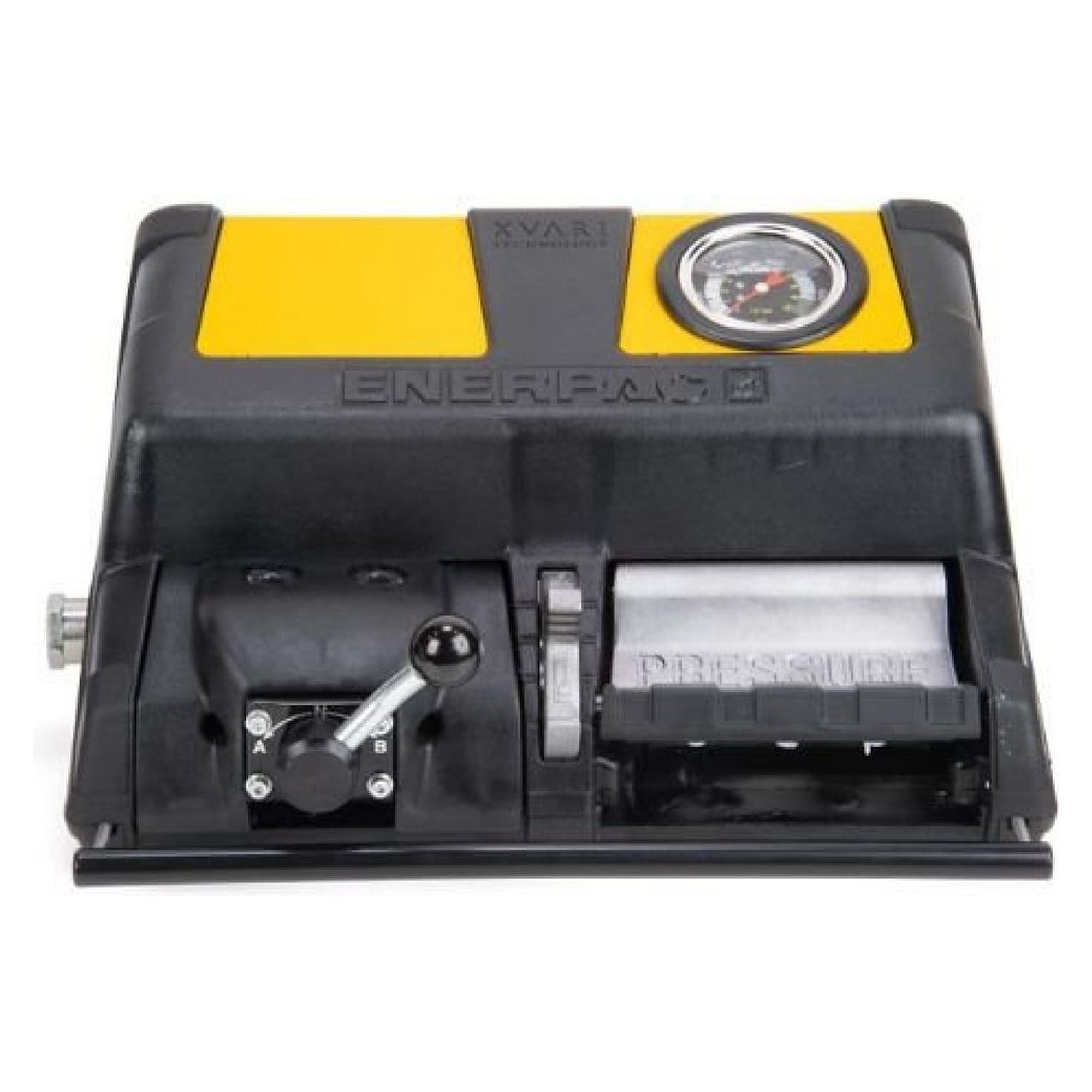 Air Driven Hydraulic Foot Pump, 4/3 Valve, 2 L, Pressure Gauge - Enerpac XA12VG