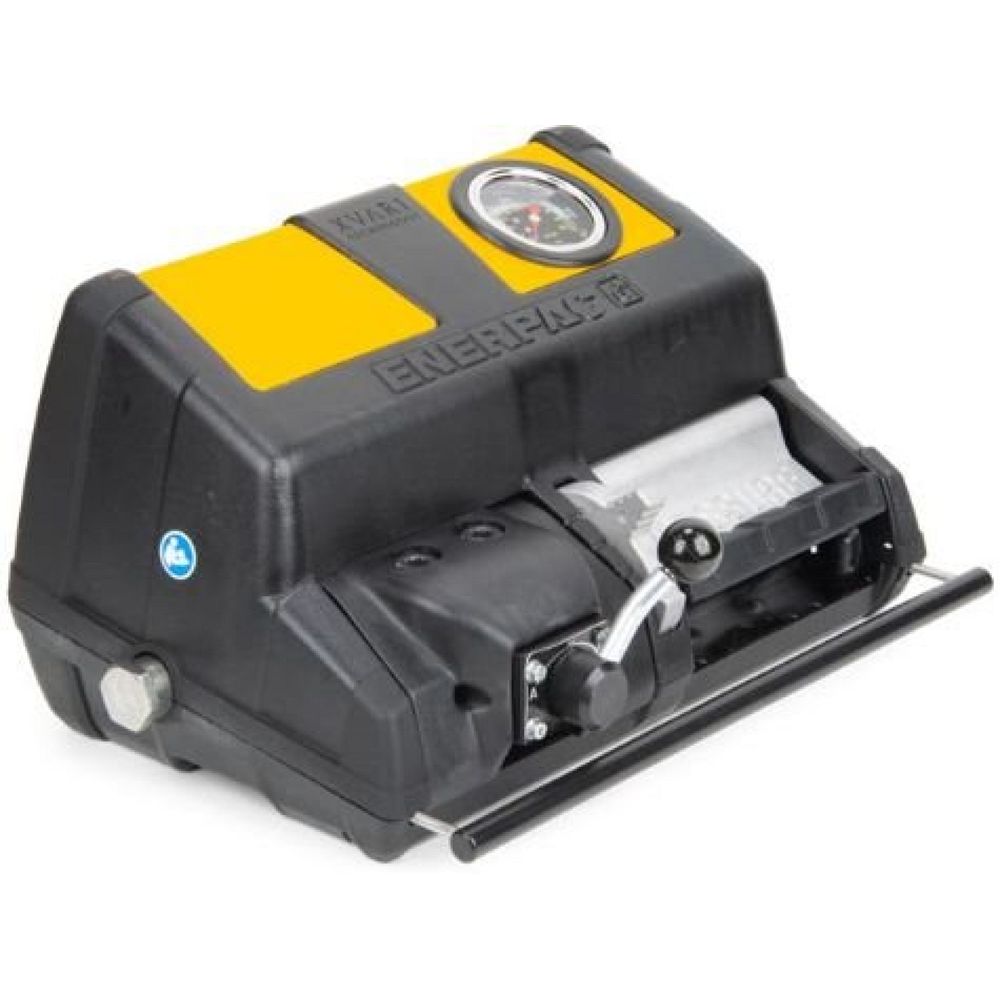 Enerpac XA12VG, Luftbetriebene Hydraulikpumpen, 4/3 Ventil, 2,0 liters Nutzbares Ölvolumen, Integriertes Manometer, für den Einsatz mit doppeltwirkenden Zylindern und Werkzeugen