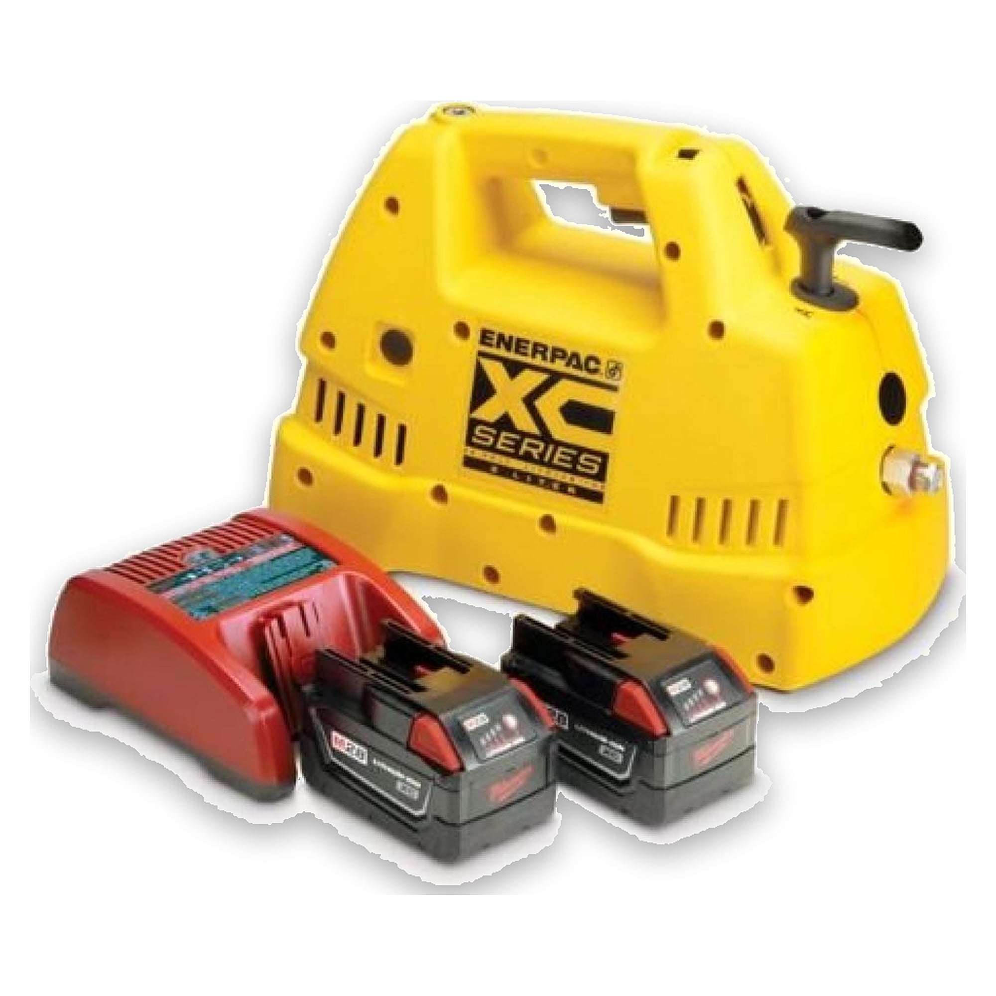 Hydraulische Akkupumpe, 3/2 Ventil, 2 L, mit Akku/Ladegerät, 230 V - Enerpac XC1202ME