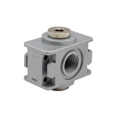 Riegler 100402.Distributor »multifix-mini«, Size 0, G 1/4, with 2 outlets G 1/8