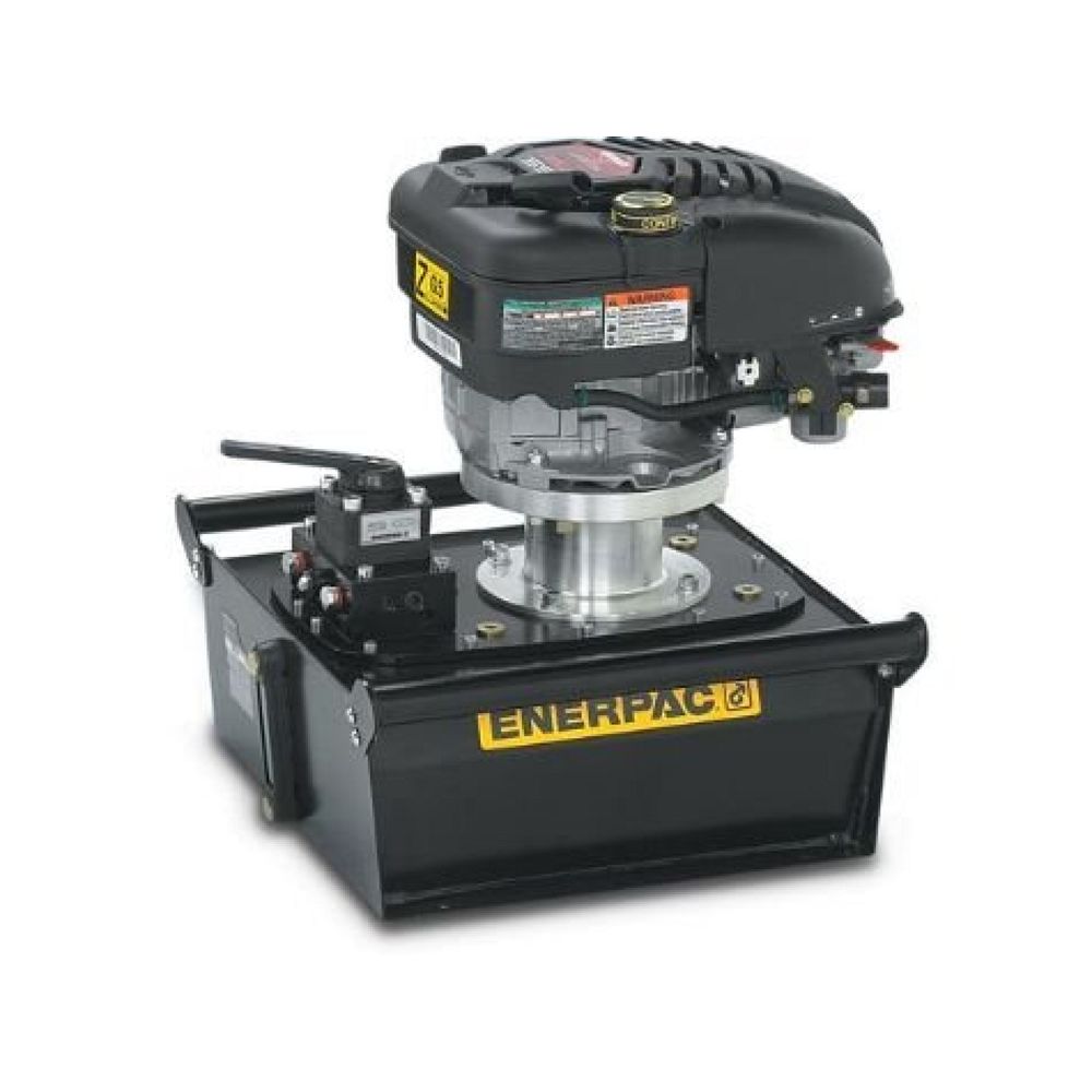 Enerpac ZG5410MX-BR, Zweistufig, Hydraulikpumpe mit Verbrennungsmotor, 4/3 Handventil, 10 liters Nutzbares Ölvolumen, 4,8 kW Briggs & Stratton motor