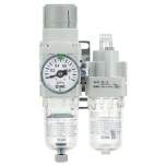 SMC AC20A-F01C-1-A. AC10A-40A-A, Wartungsgeräte (neue FRL) in Modulbauweise, Filter Regler + Druckluftöler