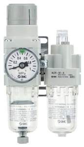 SMC AC20A-F02G-R-A. AC10A-40A-A (FRL), Modular Type, Filter Regulator + Lubricator