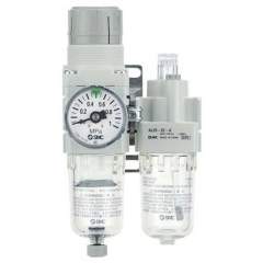 SMC AC20A-F02-1NR-A. AC10A-40A-A, Wartungsgeräte (neue FRL) in Modulbauweise, Filter Regler + Druckluftöler