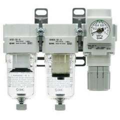 SMC AC20-F02-B. AC20-B to AC60-B, Modular Type, Air Filter + Regulator + Lubricator