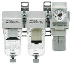 SMC AC30A-F03-V-B. AC20A-B to AC60A-B, Modular Type, Filter Regulator + Lubricator