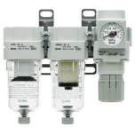 SMC AC30C-F03CE-V-B. AC20C-B bis AC40C-B, Kombinierte Wartungseinheit, Luftfilter + Mikrofilter + Regler