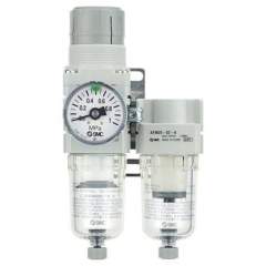 SMC AC20D-F02G-S-CR-A. AC20D-40D-A (FRL), Modular Type, Filter Regulator + Mist Separator