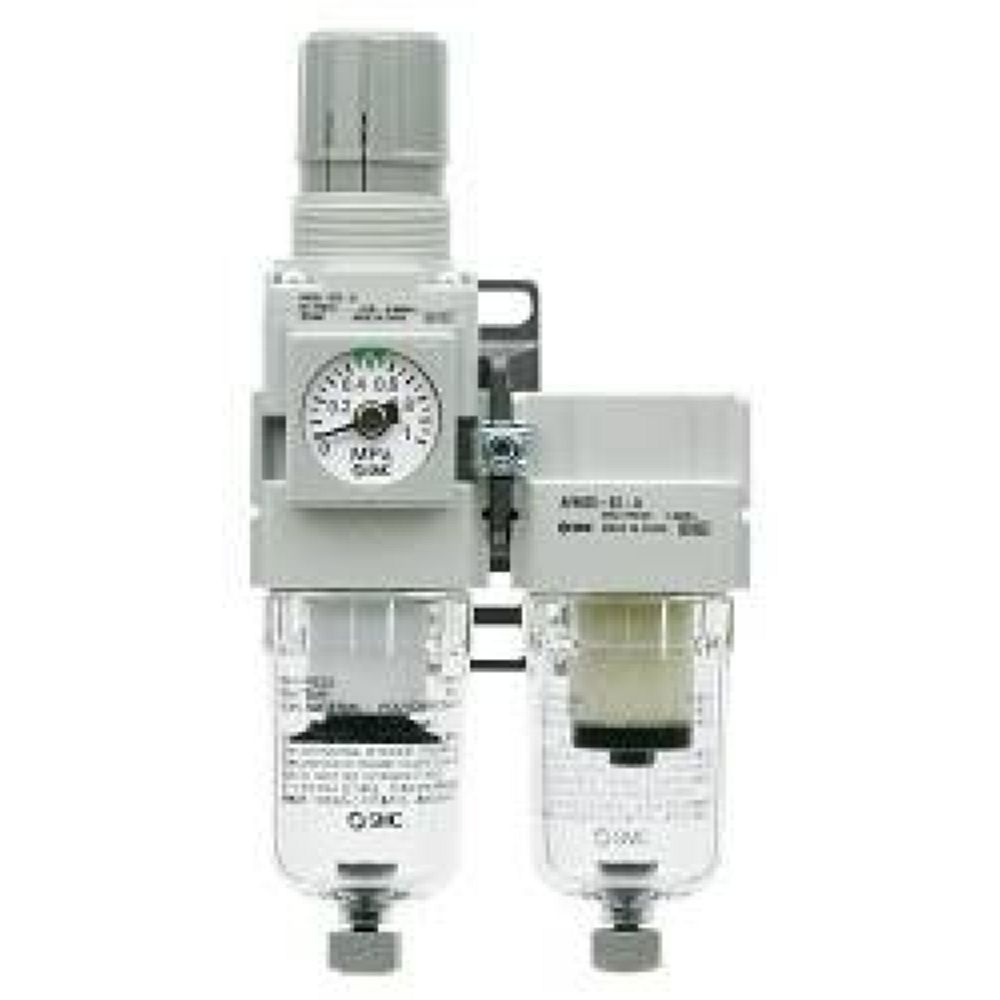 SMC AC30C-F03-V-B. AC20C-B bis AC40C-B, Kombinierte Wartungseinheit, Luftfilter + Mikrofilter + Regler