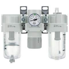 SMC AC30-F03DG-STV-A. AC10-40-A (FRL), Modular Type, Air Filter + Regulator + Lubricator