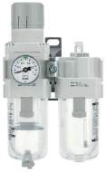 SMC AC40A-F03G-W-A. AC10A-40A-A (FRL), Modular Type, Filter Regulator + Lubricator