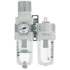SMC AC40A-F04G-KV-A. AC10A-40A-A, Wartungsgeräte (neue FRL) in Modulbauweise, Filter Regler + Druckluftöler
