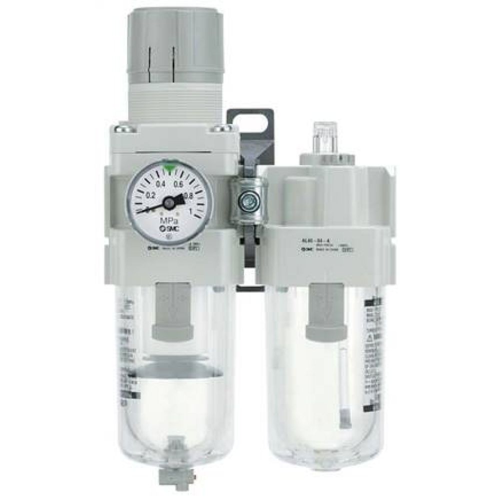 SMC AC30A-F03G-S-A. AC10A-40A-A, Wartungsgeräte (neue FRL) in Modulbauweise, Filter Regler + Druckluftöler