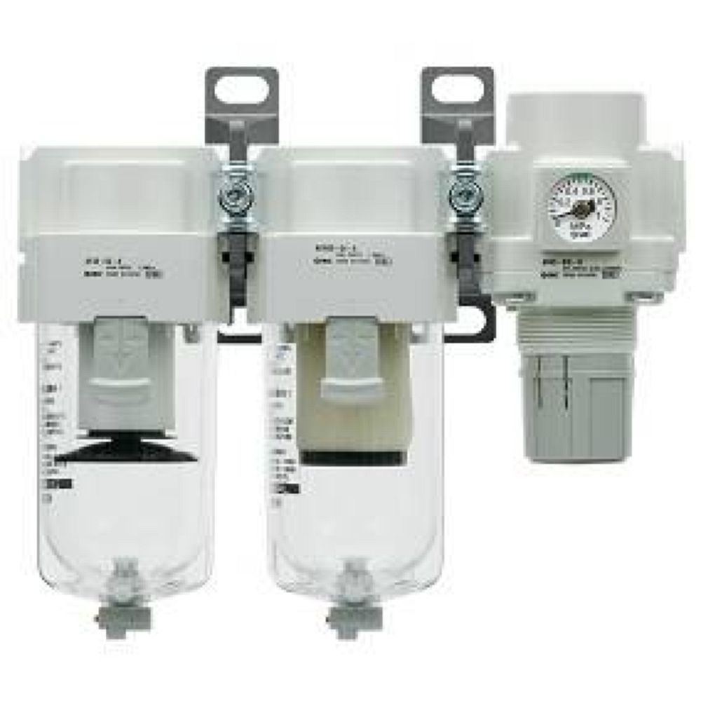 SMC AC40C-F04CE-V-B. AC20C-B bis AC40C-B, Kombinierte Wartungseinheit, Luftfilter + Mikrofilter + Regler