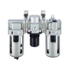 SMC AC40-F06-B. AC20-B bis AC60-B, Kombinierte Wartungseinheit, Luftfilter + Regler + Druckluftöler