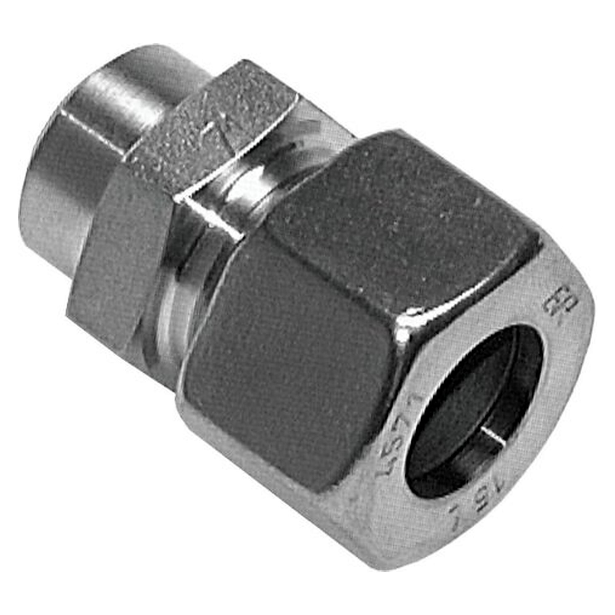 Straight weld-on stud coupling, tube 8 L (M14x1,5), stainless steel 1.4571, light series