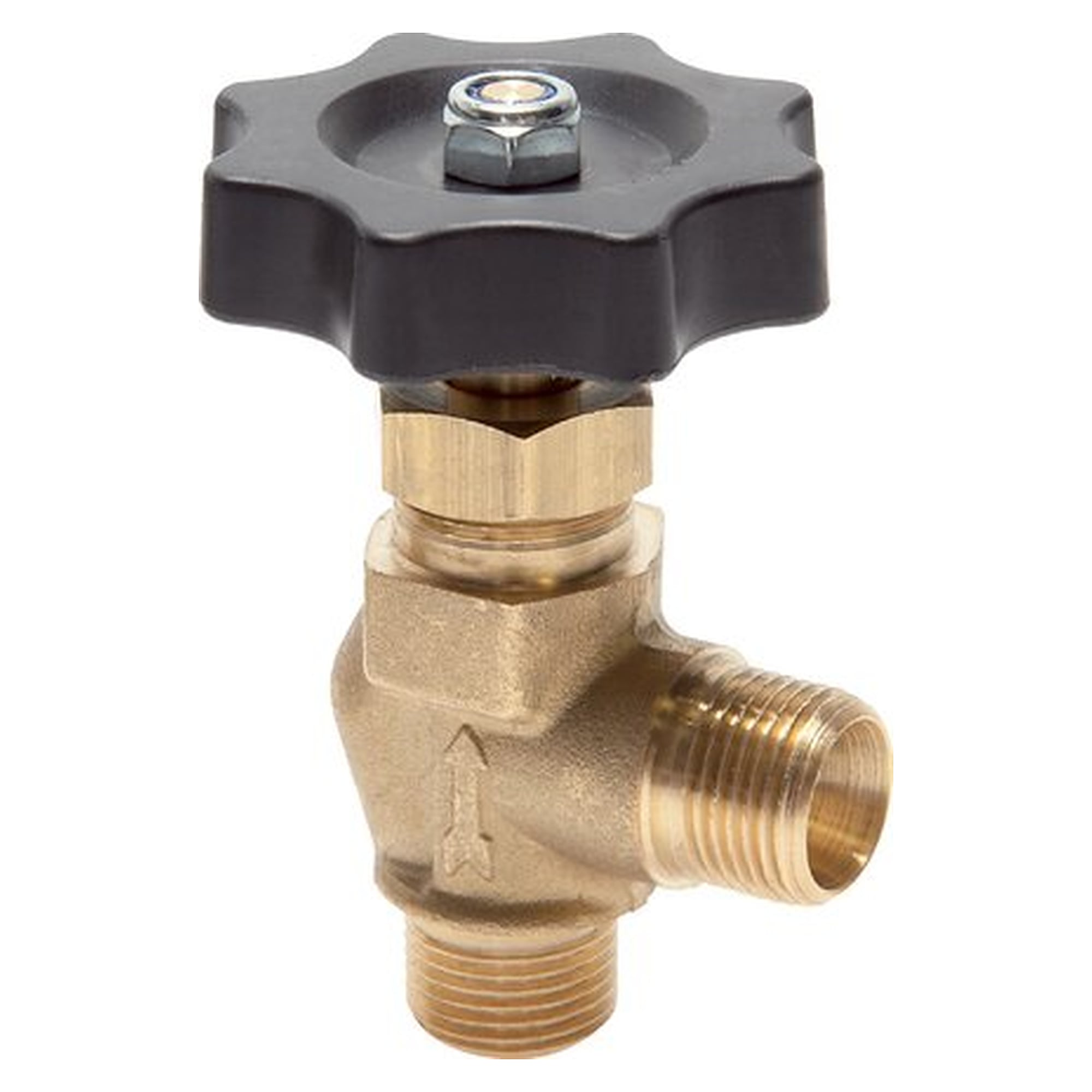 Ball shut-off valve, brass,Winkel 90°, G 1/4", PN 40, DN 5.5