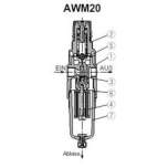 SMC AWG20-F01G1H. Filterregler