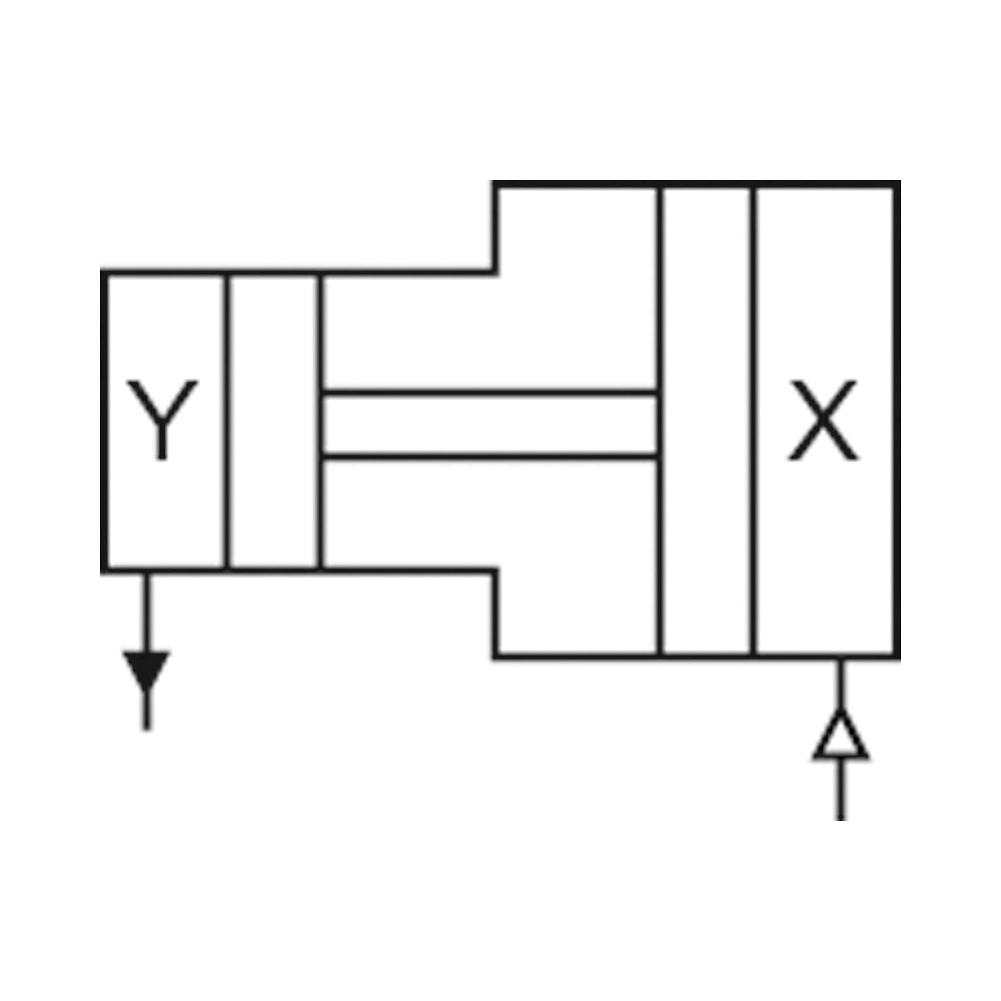 Double piston pressure multiplier (booster) with controller, G3/8 - Riegler 101532