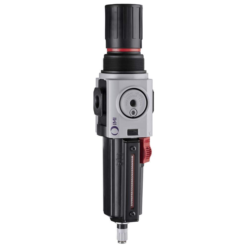 Excelon Plus filter/regulator, 3/4 NPT, 5 µm, 0.3-4 bar, automatic drain - Norgren B84G-6AK-AD1-RFN