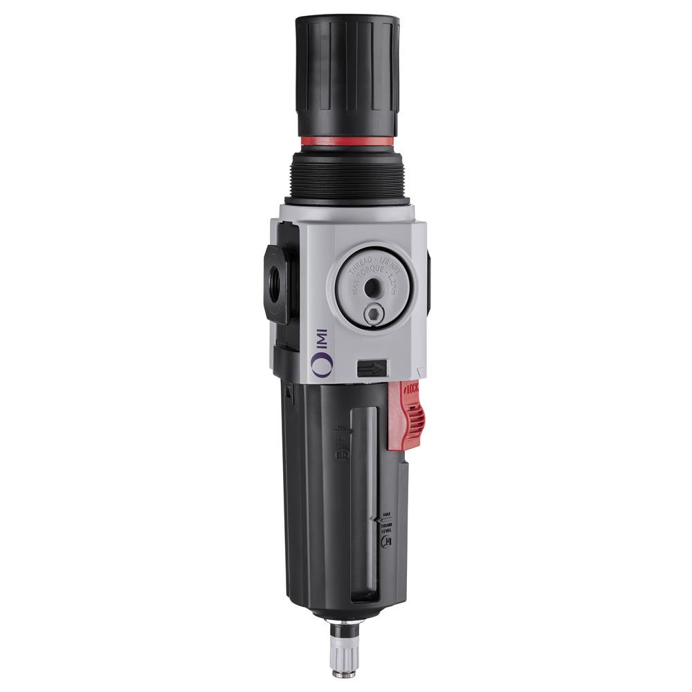 Filterregler Excelon Plus, 1/2 NPT, 40 µm, 0,3-10 bar, Ablass automatisch - Norgren B84G-4AK-AP3-RMN