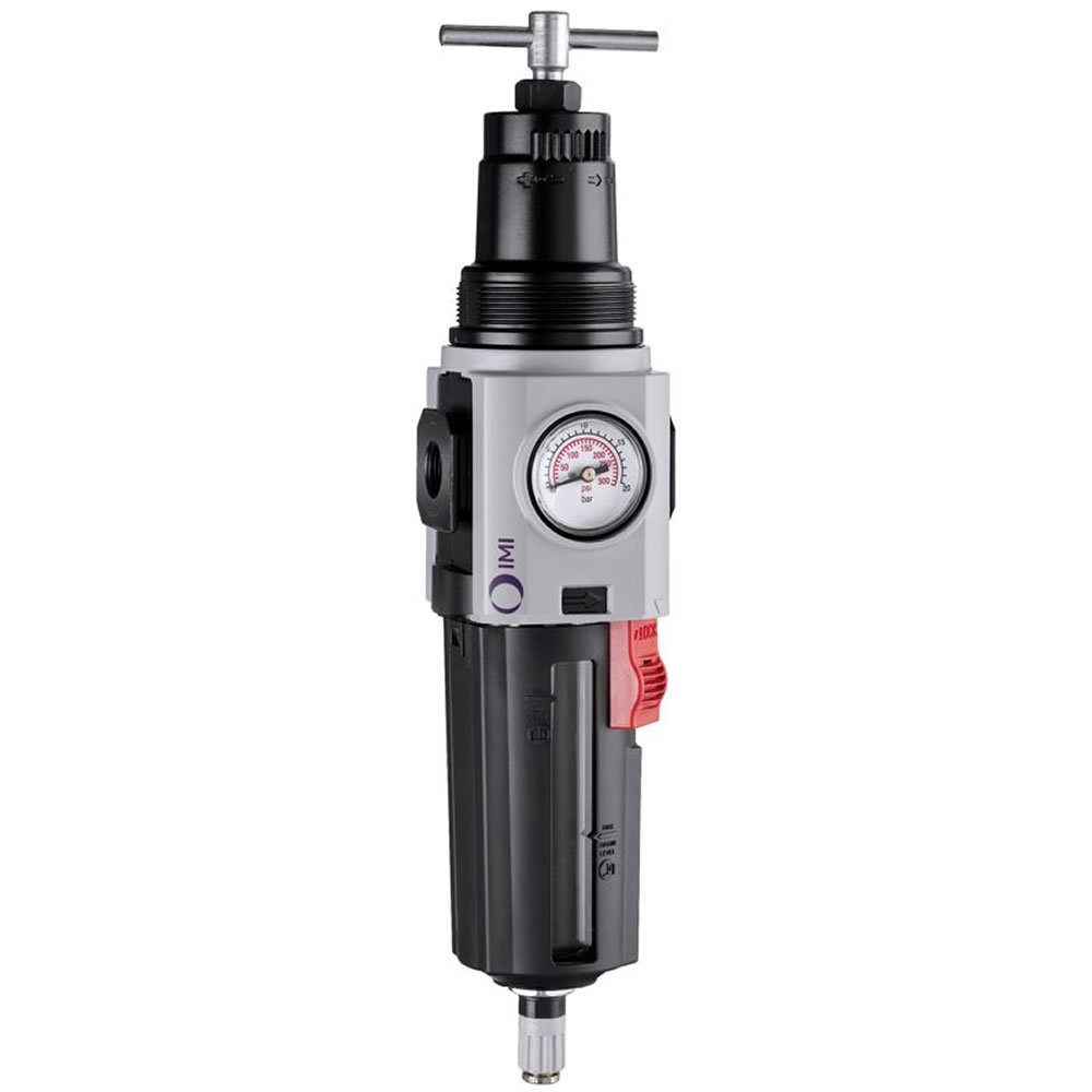 Excelon Plus filter/regulator, 3/4 PTF, 5 µm, 0.3-10 bar, automatic drain - Norgren B84G-6AT-AP1-RMG