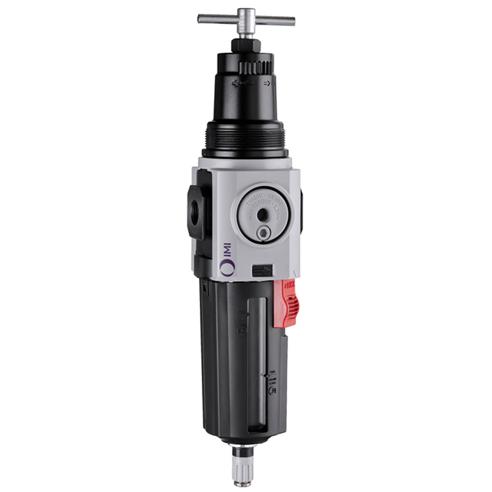 Filterregler Excelon Plus, 3/8 PTF, 5 µm, 0,3-4 bar, Ablass automatisch - Norgren B84G-3AT-AP1-RFN