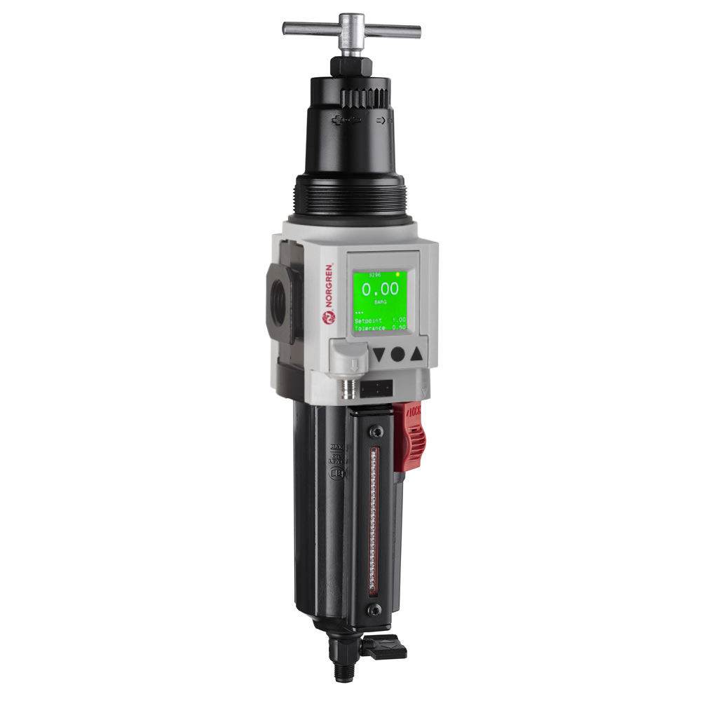 Excelon Plus filter/regulator, G3/8, 40 µm, 0.3-10 bar, manual drain - Norgren B84G-3GT-QD3-RME