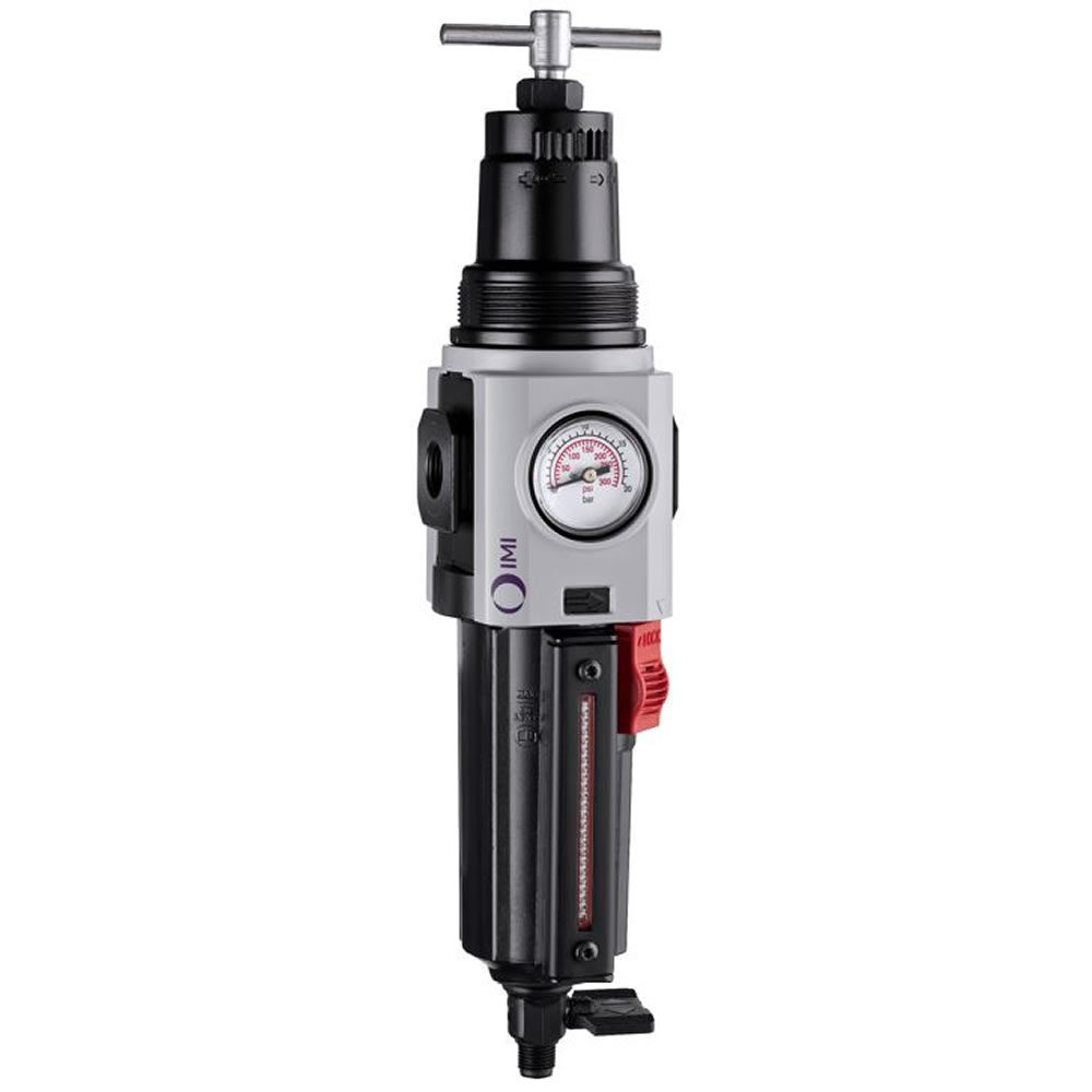 Excelon Plus filter/regulator, G3/8, 5 µm, 0.7-17 bar, manual drain - Norgren B84G-3GT-QD1-RSG