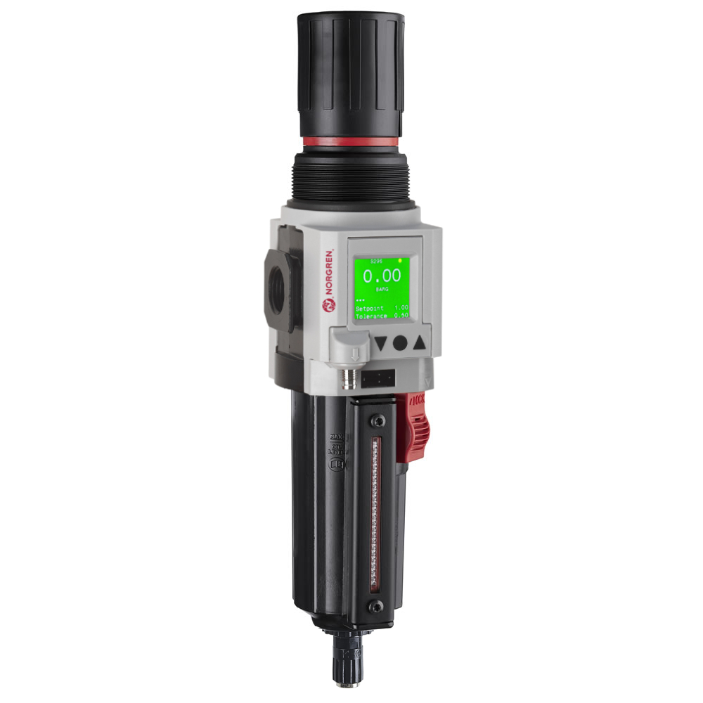 Filterregler Excelon Plus, G1/2, 40 µm, 0,3-10 bar, Ablass automatisch - Norgren B84G-4GK-AD3-RME