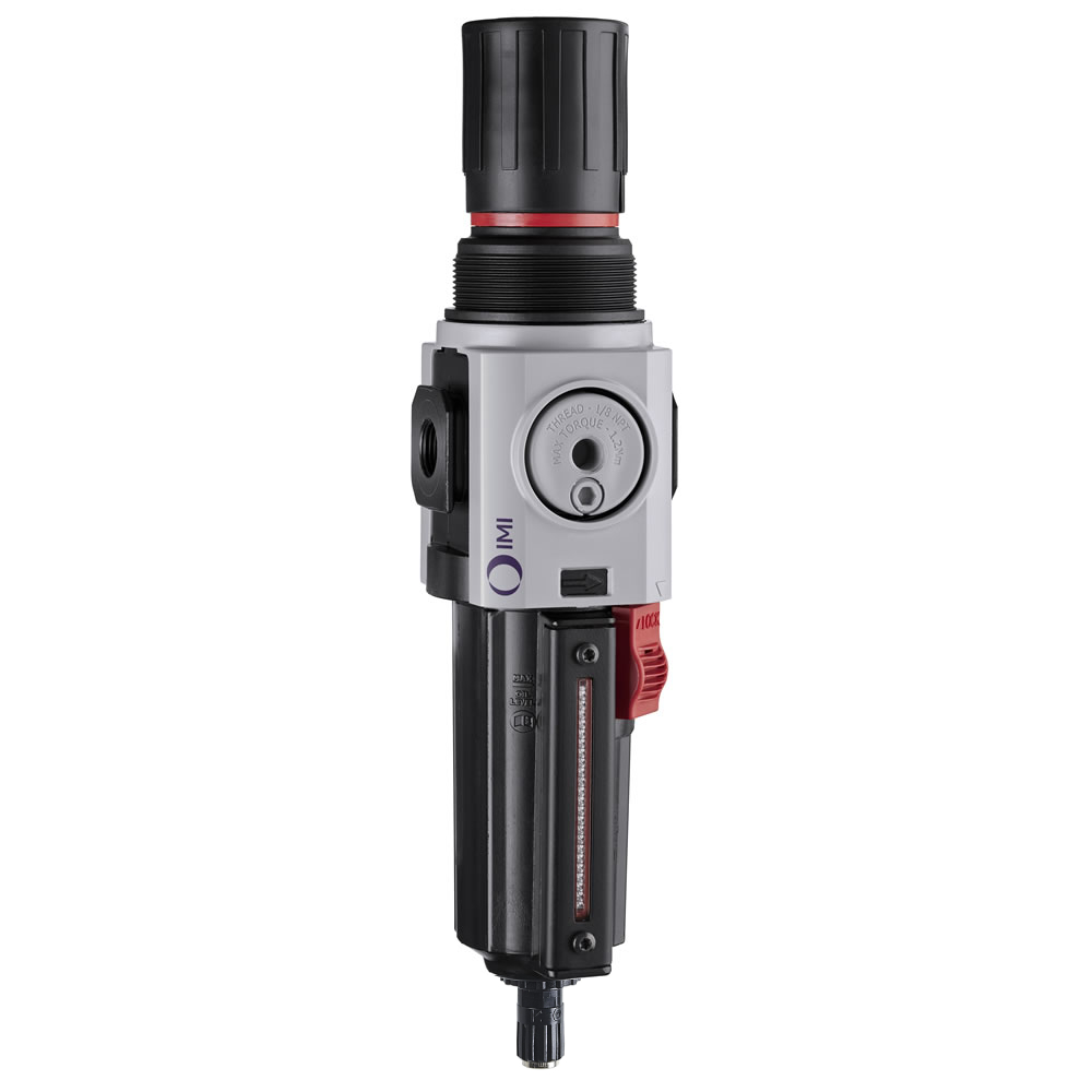 Excelon Plus filter/regulator, G1/2, 5 µm, 0.3-4 bar, automatic drain - Norgren B84G-4GK-AD1-RFN