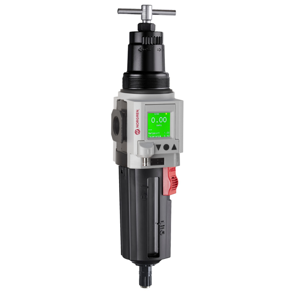 Filterregler Excelon Plus, G3/8, 40 µm, 0,3-10 bar, Ablass automatisch - Norgren B84G-3GT-AP3-RME
