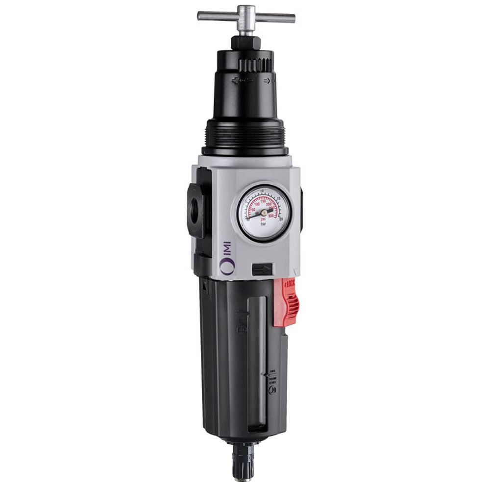 Excelon Plus filter/regulator, G3/4, 40 µm, 0.3-4 bar, automatic drain - Norgren B84G-6GT-AP3-RFG