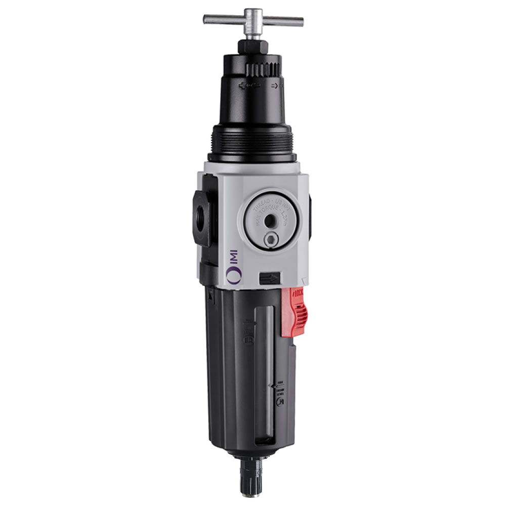 Excelon Plus filter/regulator, G3/8, 40 µm, 0.3-4 bar, automatic drain - Norgren B84G-3GT-AP3-RFN