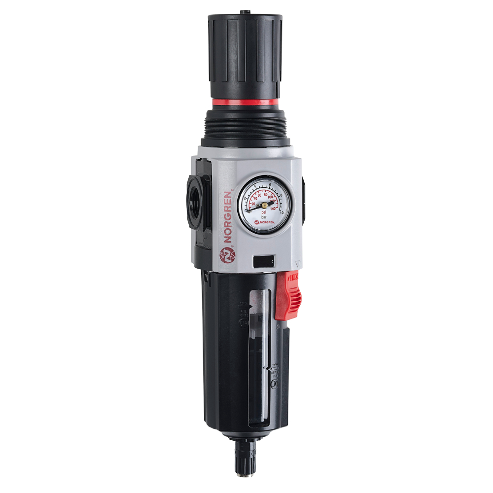 Filterregler Excelon Plus, G1/2, 5 µm, 0,3-4 bar, Ablass automatisch - Norgren B84G-4GK-AP1-RFG