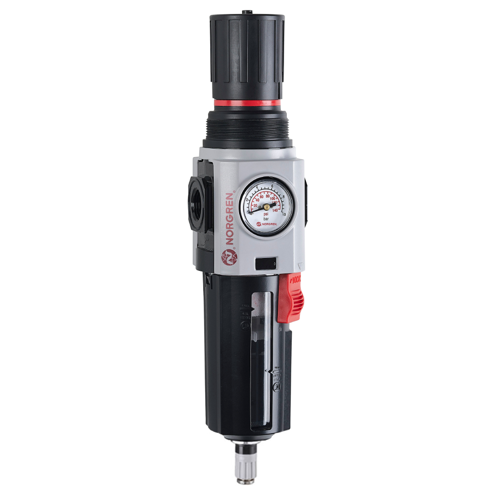Filterregler Excelon Plus, 3/4 NPT, 5 µm, 0,3-4 bar, Ablass automatisch - Norgren B84G-6AK-AP1-RFG