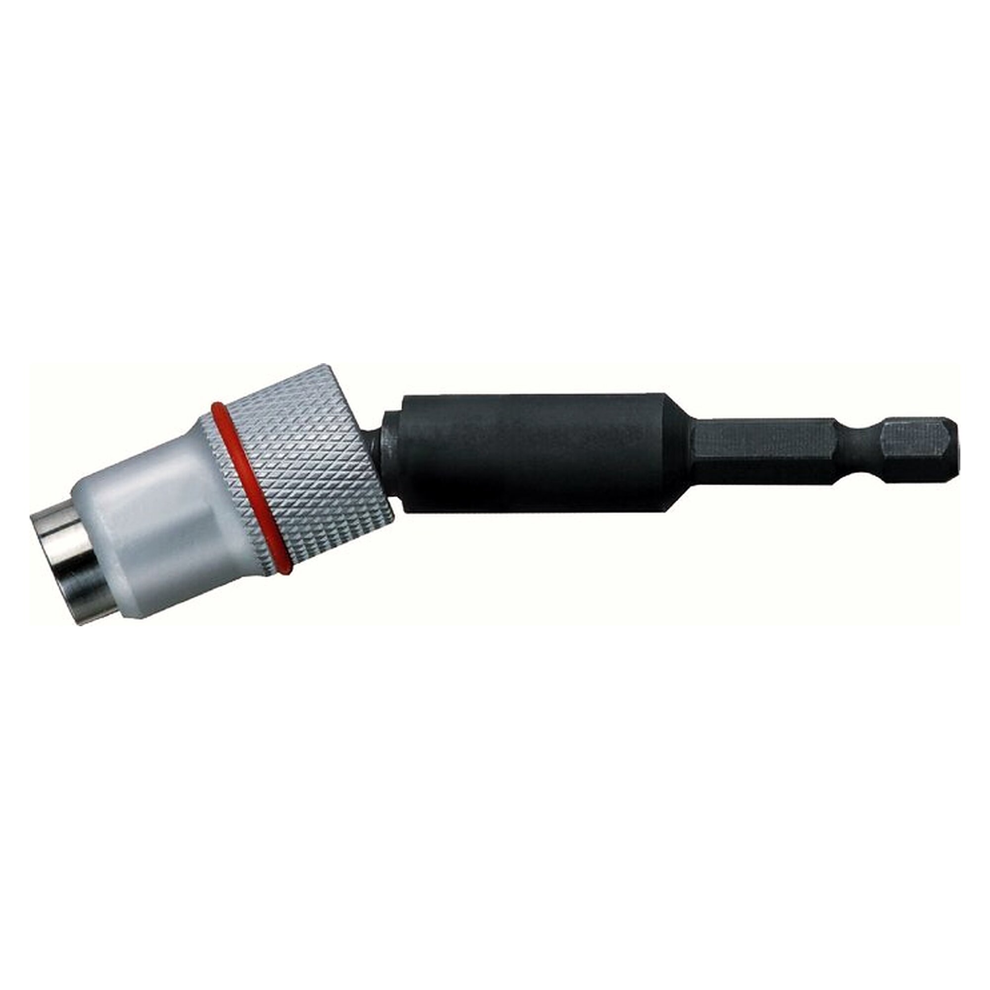 Magnetischer Schnellwechsel-Bithalter, Vorteil: Bit wird mechanisch verriegelt, Einhandbedienung