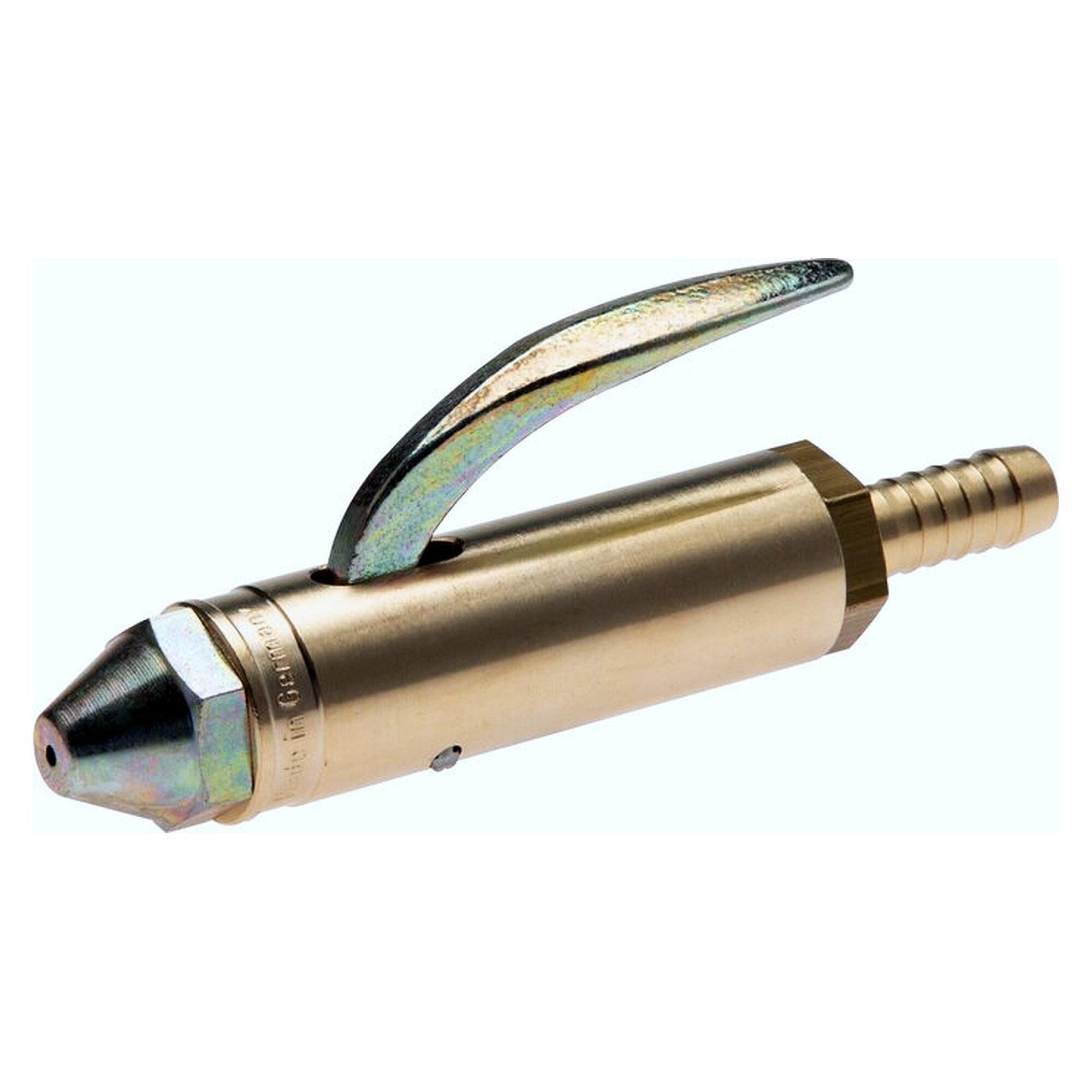 Gerader blow-off cock, hose tail 6 (1/4")mm, brass, blow-off device