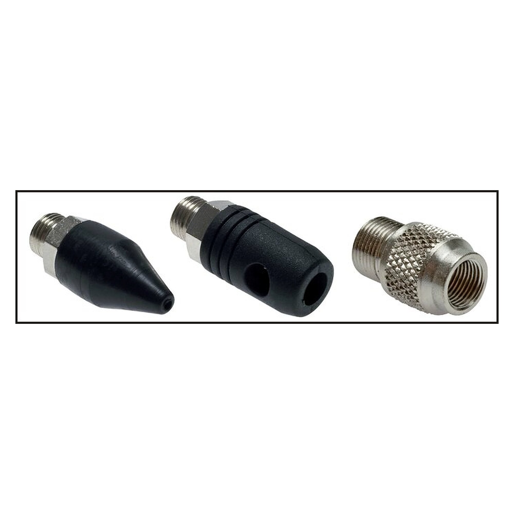 Rubber nozzle set (safety nozzle, cone nozzle) (standard / PRO)