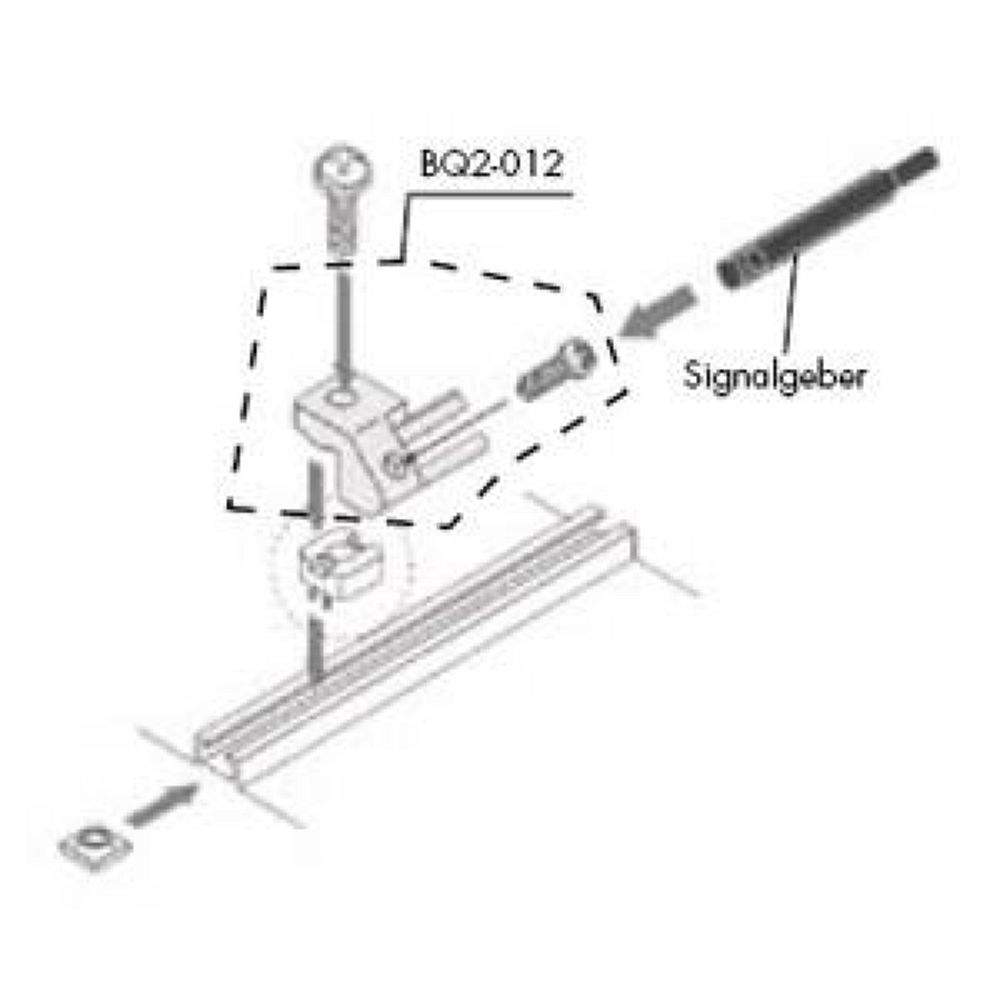 SMC BQ-2. BQ-2, Rail Mounting, Spacer (ø32 to ø160)