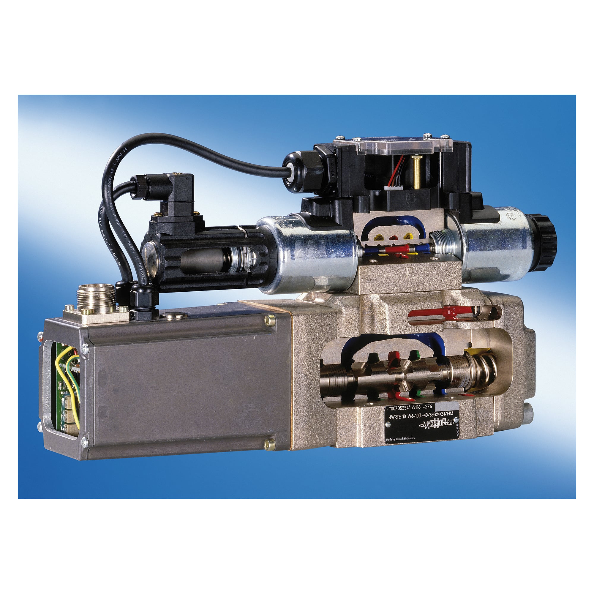 Proportional Directional Valve 4WRTE10W8-100L-4X/6EG24K31/F1M - Bosch Rexroth R900705354