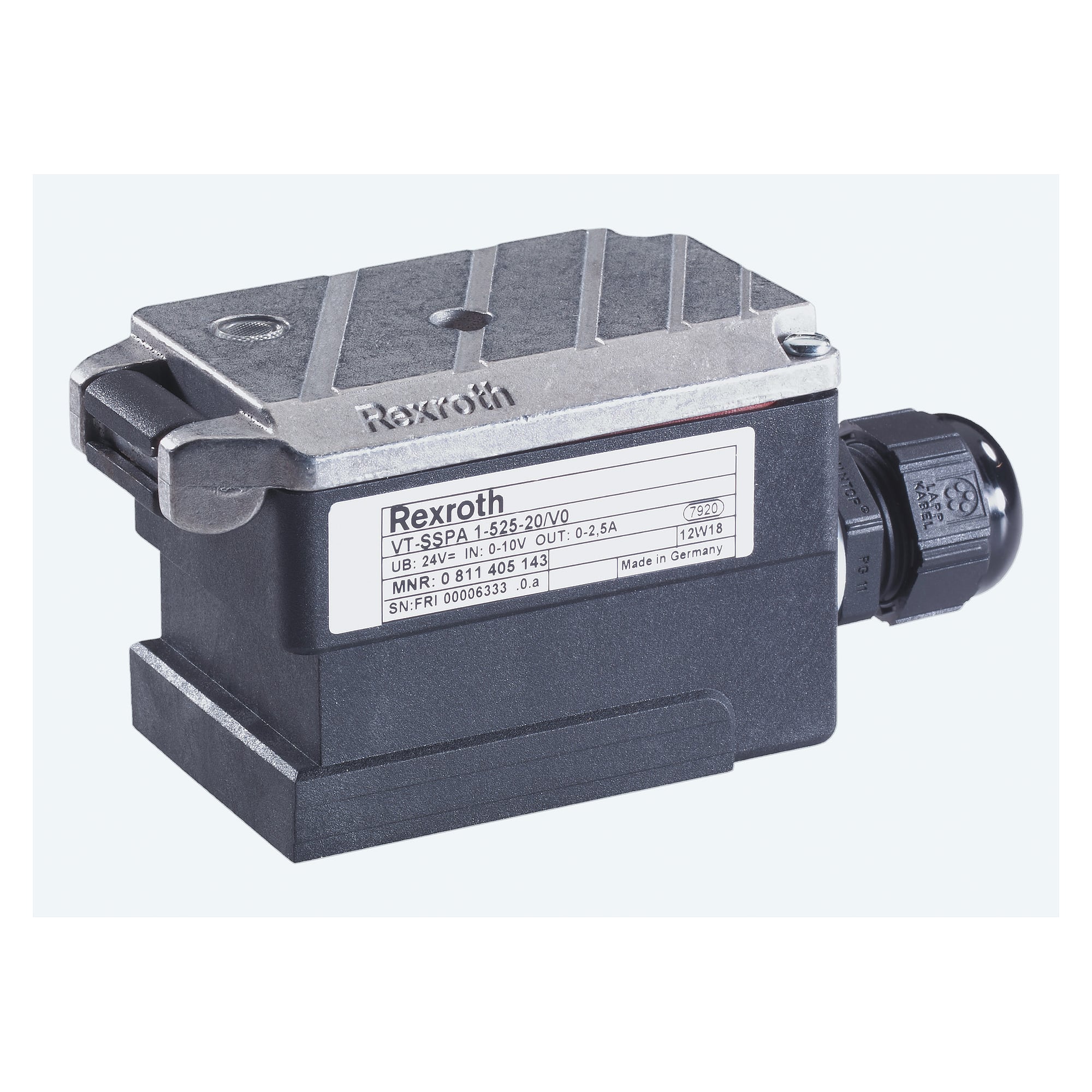 Valve Amplifier VT-SSPA1-525-2X/V0/0 - Bosch Rexroth 0811405143