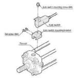 SMC BT-06. BT, Tie-Rod Mounting (ø32 to ø250)