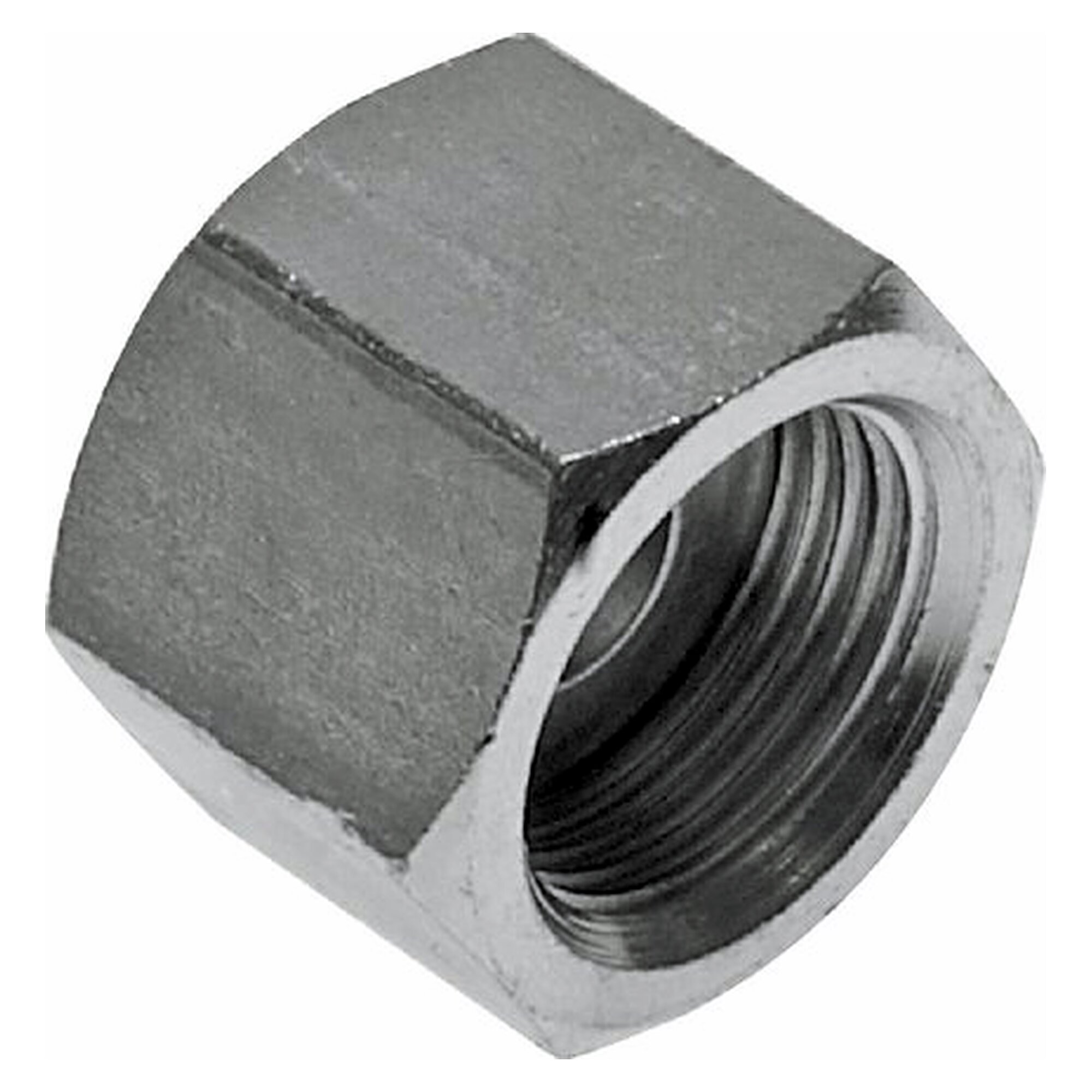 ORFS blanking fitting, ORFS female UNF 9/16"-18, PN 630 bar, zinc plated steel