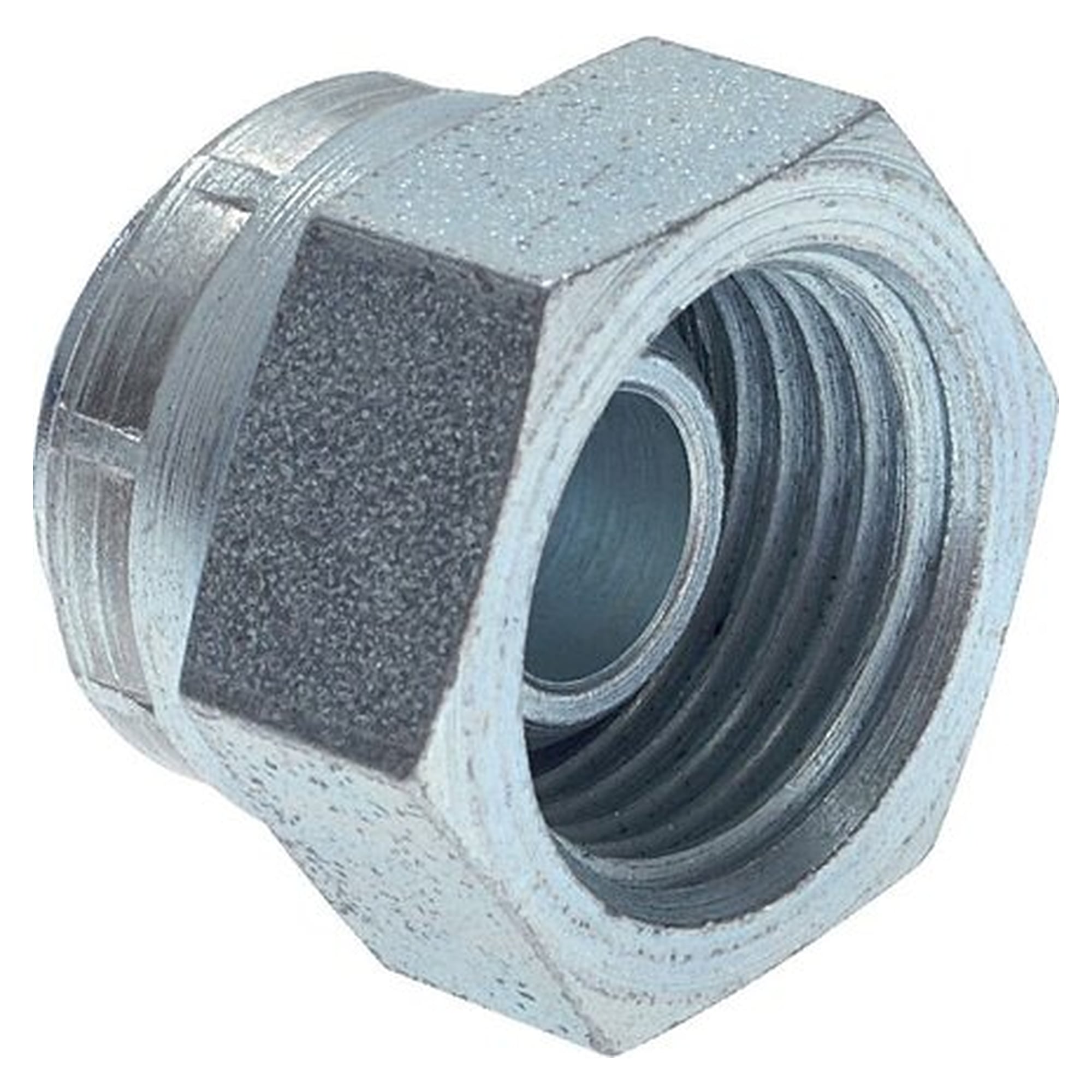 Verschlusskappe, mit 60°-Kegel, Gewinde G 1-1/4", PN 150 bar, Stahl verzinkt