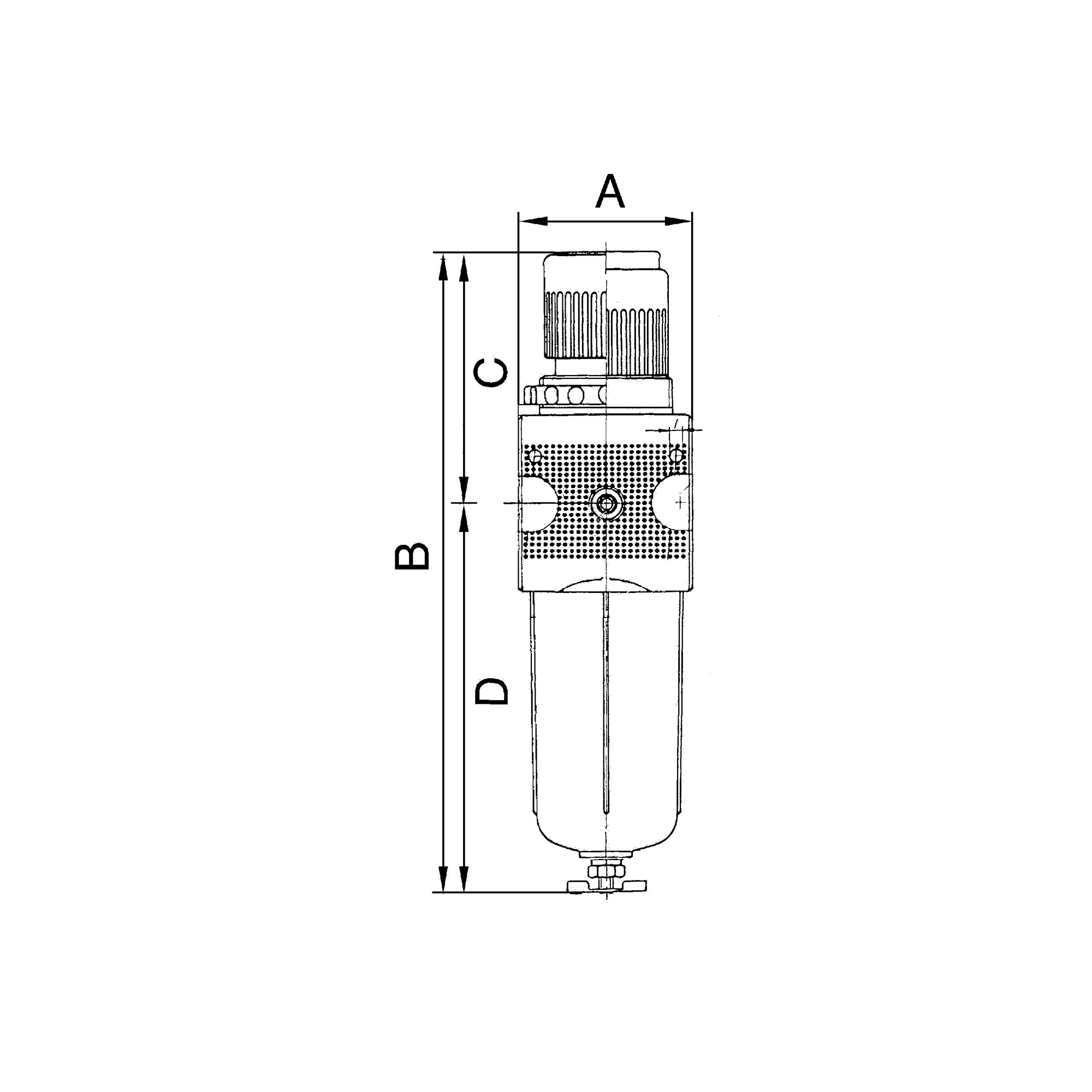 Filter regulator »multifix«, 5 µm, Size 1, G 3/8, 0.1 - 3 bar - Riegler 100472