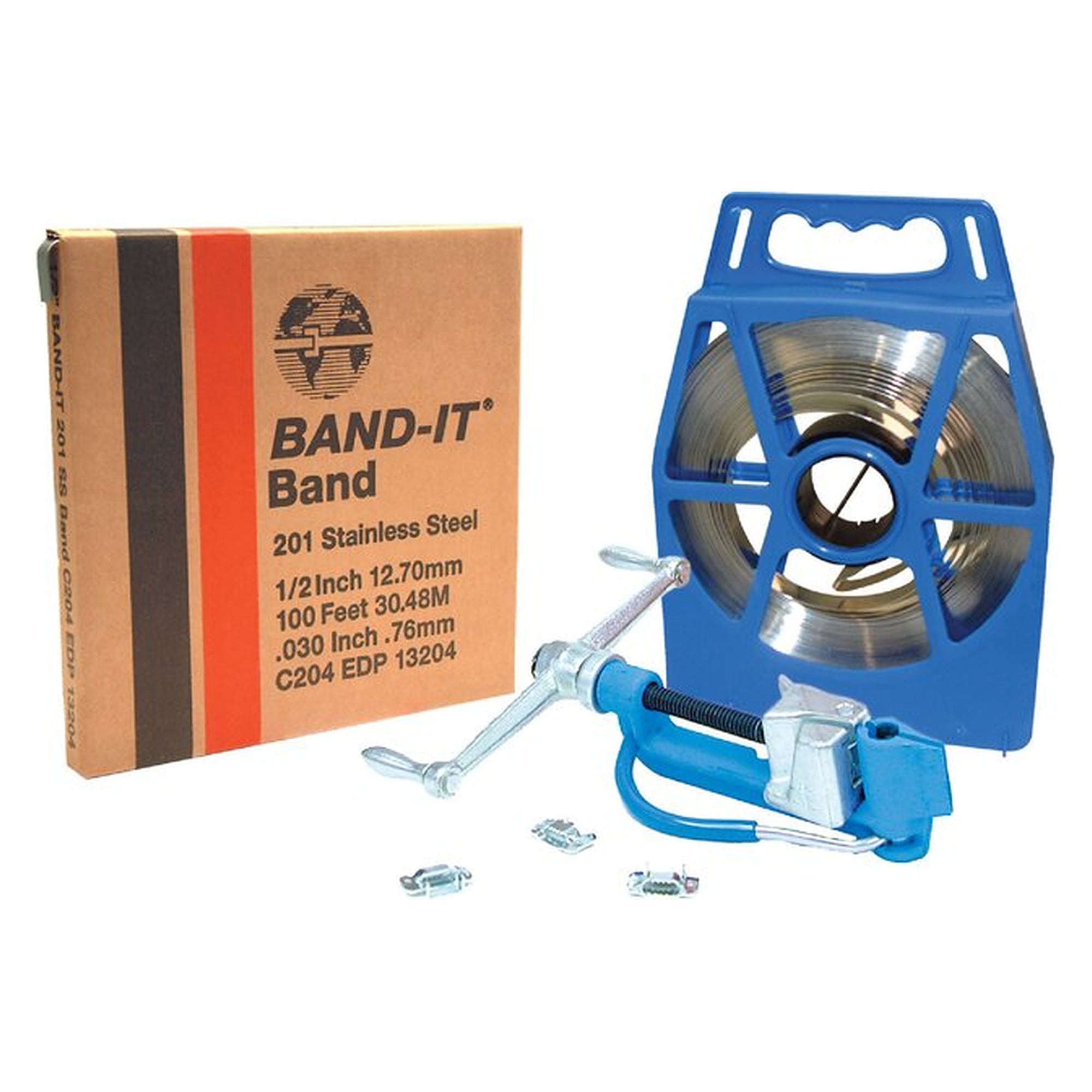 Band-It-201, 12,7 (1/2") mm, Band (30,5 m Kunststoff-Container)