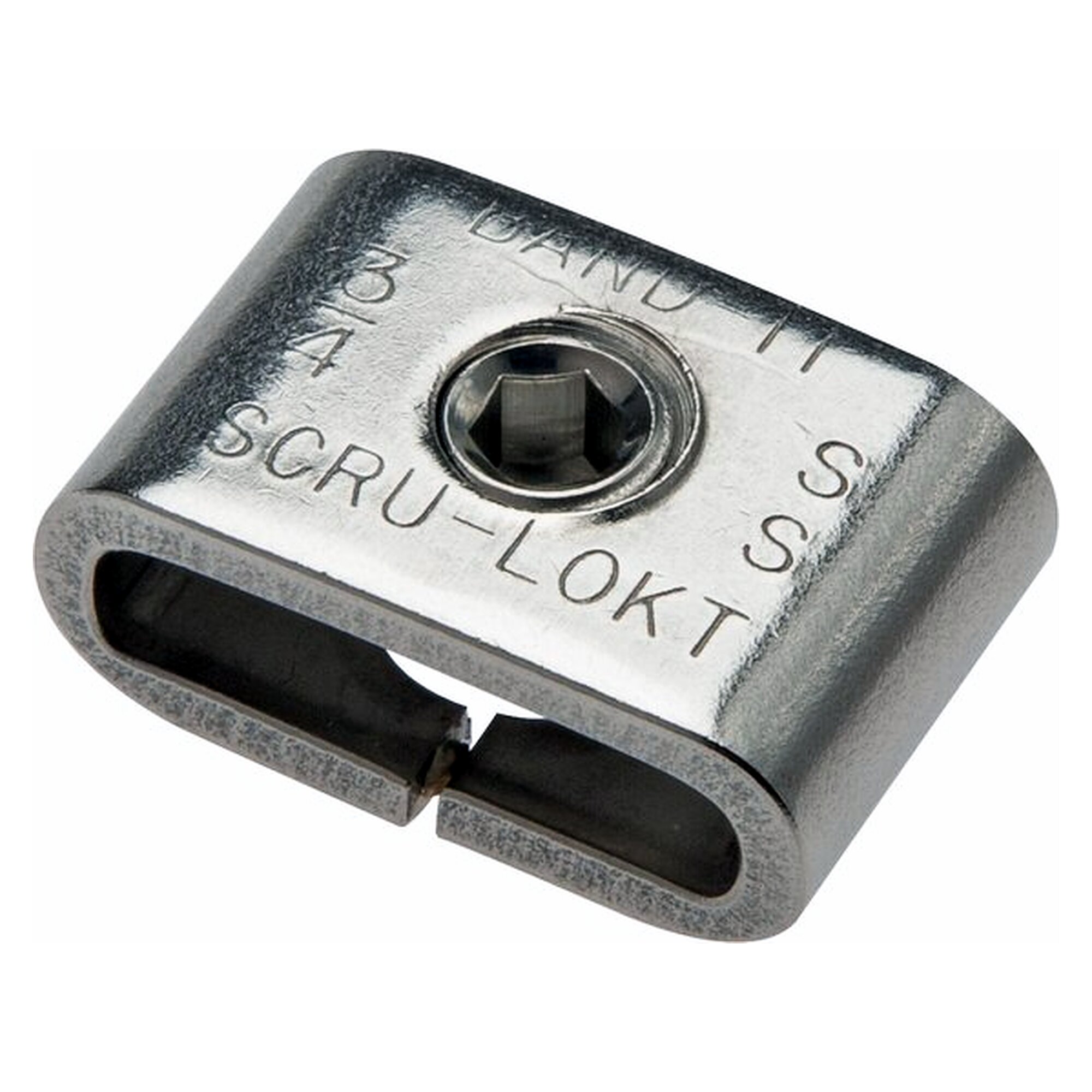 Band-It-screw loops 201, 9.5 (3/8")mm, width 9.5 (3/8") mm, packaging unit 50 pcs
