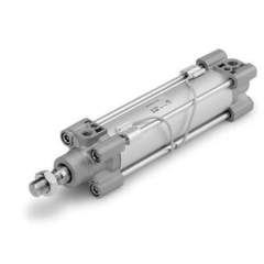 SMC C96SDL125-200. C96S(D) Ø 125 mm, ISO-Zylinder (ISO15552), doppeltwirkend, einseitige / durchgehende Kolbenstange